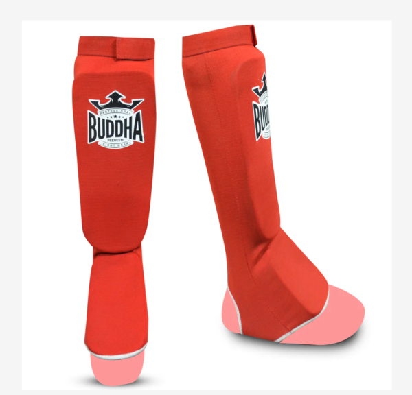 Espinilleras tubulares Rojas