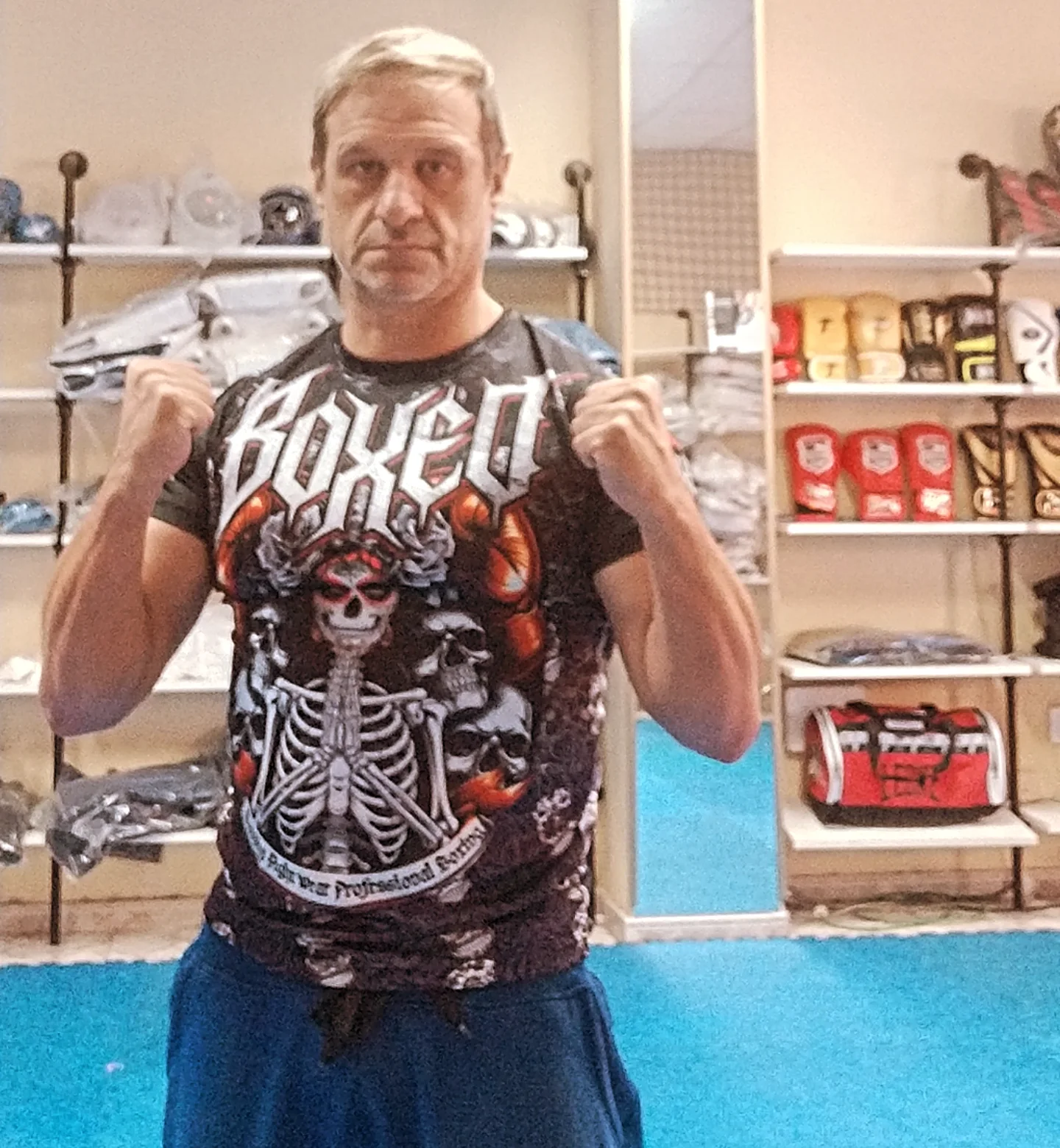 Camiseta santa muerte boxeo